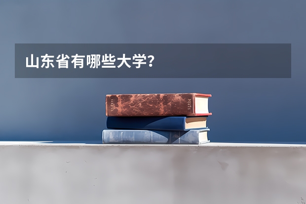 山东省有哪些大学?