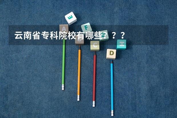 云南省专科院校有哪些？？？