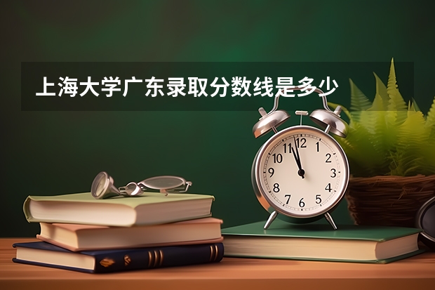 上海大学广东录取分数线是多少