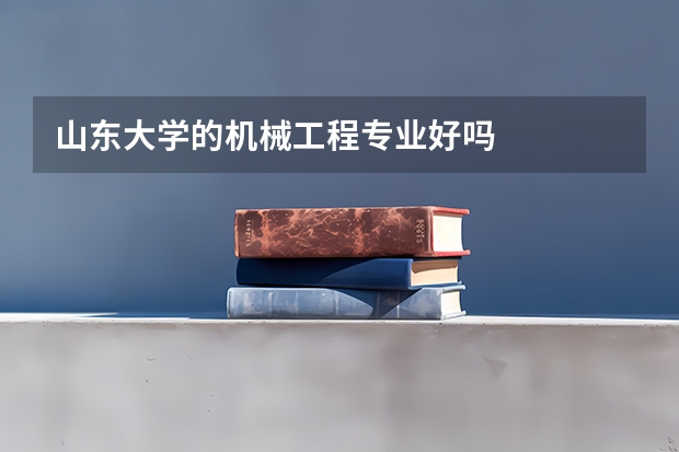 山东大学的机械工程专业好吗