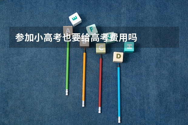 参加小高考也要给高考费用吗