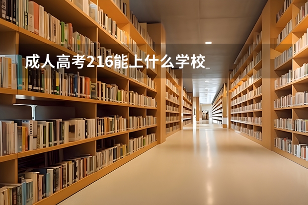 成人高考216能上什么学校