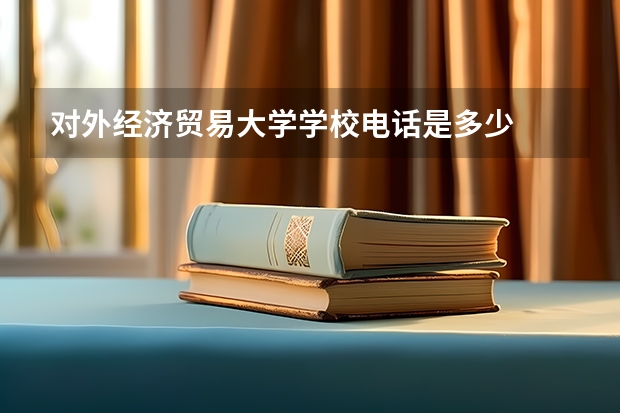 对外经济贸易大学学校电话是多少