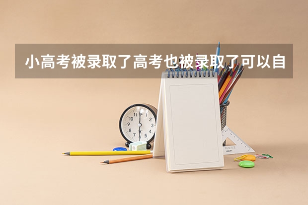 小高考被录取了高考也被录取了可以自由选择去被小高考录取的学校或去被高考录取的学校吗？