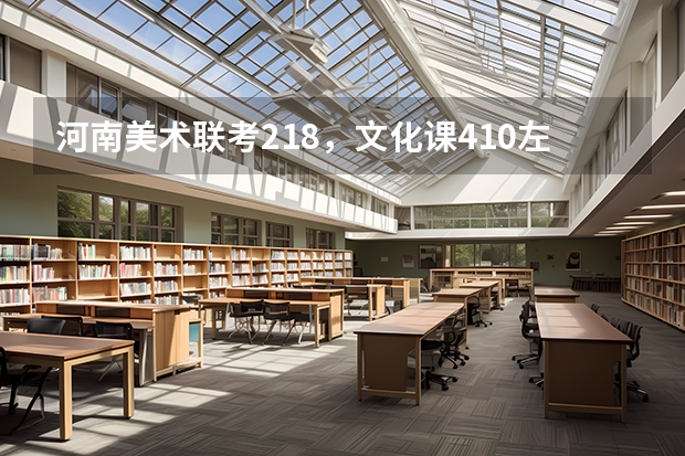 河南美术联考218，文化课410左右可上什么大学？