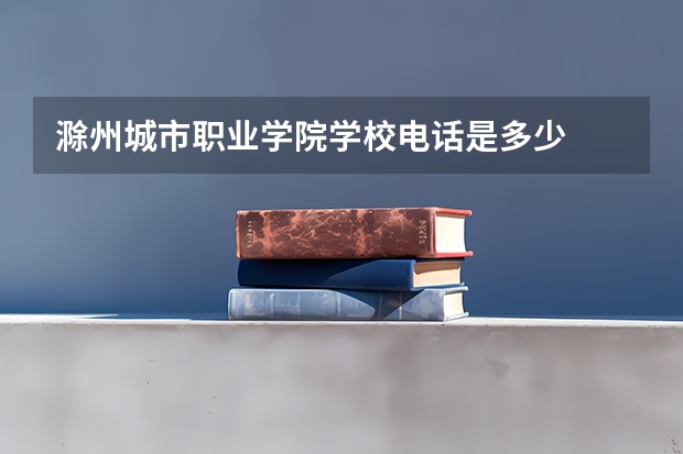 滁州城市职业学院学校电话是多少