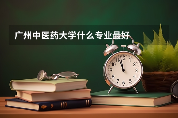 广州中医药大学什么专业最好