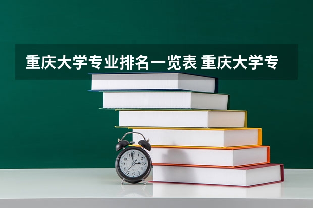 重庆大学专业排名一览表 重庆大学专业排名