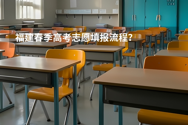 福建春季高考志愿填报流程？