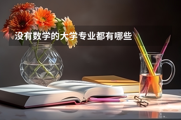 没有数学的大学专业都有哪些