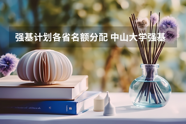 强基计划各省名额分配 中山大学强基计划各省招生名额