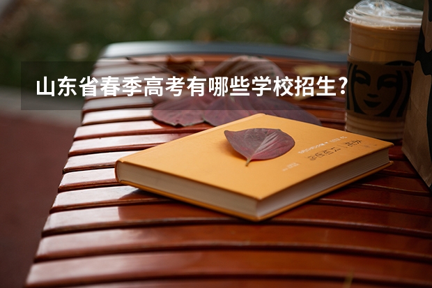 山东省春季高考有哪些学校招生?